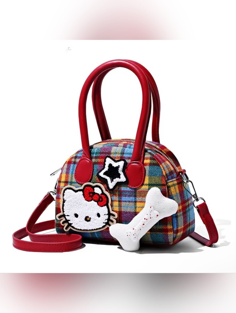 Hello Kitty Red Plaid Bag